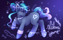 Size: 3134x2003 | Tagged: safe, artist:kot-of-eden, artist:saphirecat11, imported from derpibooru, oc, oc only, earth pony, pony, earth pony oc, female, libra, solo, zodiac