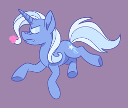 Size: 640x543 | Tagged: safe, artist:raadwolvesart, imported from derpibooru, trixie, pony, unicorn, breath, eyes closed, female, frown, mare, scrunchy face, snorting, solo