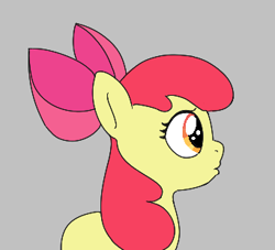 Size: 342x311 | Tagged: safe, apple bloom, earth pony, pony, aggie.io, bow, female, filly, lowres, mare, simple background