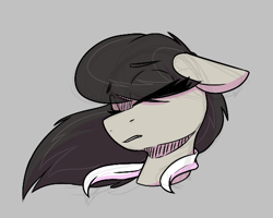Size: 550x439 | Tagged: safe, octavia melody, earth pony, pony, aggie.io, eyes closed, female, floppy ears, mare, simple background