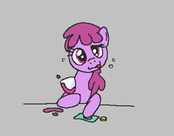 Size: 373x293 | Tagged: safe, berry punch, berryshine, earth pony, pony, aggie.io, alcohol, bits, dollar, drunk, female, glass, lowres, mare, money, simple background, smiling, tongue out, wine, wine glass