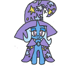 Size: 370x320 | Tagged: safe, artist:icristal, imported from derpibooru, trixie, pony, unicorn, friendship is magic, cape, clothes, g4, great and powerful, hat, simple background, solo, white background