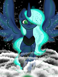 Size: 1536x2048 | Tagged: safe, artist:wifflethecatboi, imported from derpibooru, oc, oc:moonie hearts (old), alicorn, pony, solo, spread wings, wings