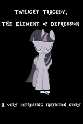 Size: 2000x3000 | Tagged: safe, alternate version, artist:wardex101, imported from derpibooru, twilight sparkle, alicorn, pony, cover art, crying, depressed, discorded, discorded twilight, eyes closed, female, lonely, mare, sad, simple background, solo, sorrow, twilight sparkle (alicorn), twilight tragedy