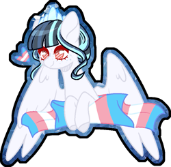 Size: 753x737 | Tagged: safe, artist:stormcloud-yt, imported from derpibooru, oc, oc only, pegasus, pony, base used, bust, heart, pegasus oc, pride, pride flag, simple background, smiling, solo, transgender pride flag, transparent background