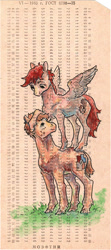 Size: 444x1000 | Tagged: safe, artist:adeptus-monitus, imported from derpibooru, oc, oc only, earth pony, pegasus, pony, cyrillic, punch card, russian, traditional art, vintage