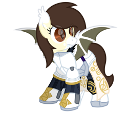 Size: 3400x3000 | Tagged: safe, alternate version, artist:ponkus, imported from derpibooru, oc, oc:mocha moonpie, bat pony, pony, armor, bat wings, destiny (video game), female, mare, simple background, solo, transparent background, wings