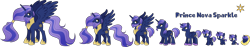 Size: 15882x3000 | Tagged: safe, artist:shakespearicles, artist:whalepornoz, imported from derpibooru, oc, oc only, oc:prince nova sparkle, alicorn, pony, fanfic:cat's cradle, absurd resolution, age progression, alicorn oc, baby, baby pony, beard, blanket, colt, cutie mark, diaper, ears up, eyes closed, eyes open, facial hair, fimfiction, foal, goatee, high res, horn, jewelry, line-up, male, name, nostrils, offspring, ponytail, prince, product of incest, regalia, right to left, royalty, shakespearicles, show accurate, simple background, sitting, sleeping, smiling, solo, spread wings, stallion, standing, text, transparent background, wall of tags, wings