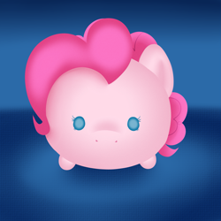 Size: 2449x2449 | Tagged: safe, artist:zigrock, imported from derpibooru, pinkie pie, earth pony, pony, beady eyes, blob, blob ponies, female, looking at you, mare, solo, tsum tsum