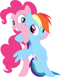 Size: 2789x3522 | Tagged: safe, artist:porygon2z, imported from derpibooru, pinkie pie, rainbow dash, earth pony, pegasus, pony, belly, bipedal, simple background, sports, transparent background, wrestling