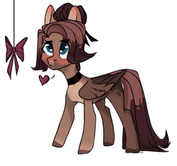 Size: 1107x1034 | Tagged: safe, artist:miioko, imported from derpibooru, oc, oc only, pegasus, pony, blushing, female, heart, looking up, mare, pegasus oc, simple background, solo, transparent background, wings