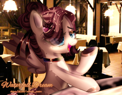 Size: 902x703 | Tagged: safe, artist:miioko, imported from derpibooru, oc, oc only, pegasus, pony, choker, eyelashes, female, hoof polish, indoors, mare, pegasus oc, solo