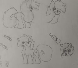 Size: 1661x1440 | Tagged: safe, artist:applejacko1112, imported from derpibooru, oc, oc only, oc:sugar bomb, earth pony, earth pony oc, solo, traditional art