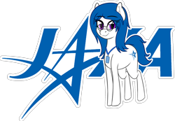 Size: 2652x1830 | Tagged: safe, artist:seafooddinner, oc, oc only, oc:jaxapone, earth pony, glasses, logo, simple background, smiling, solo, transparent background