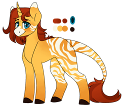 Size: 1280x1098 | Tagged: safe, artist:rainbowquasar, imported from derpibooru, oc, oc only, hybrid, unicorn, zony, color palette, male, offspring, parent:sunburst, parent:zecora, simple background, solo, stallion, transparent background