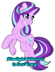 Size: 1280x1675 | Tagged: safe, artist:missbramblemele, imported from derpibooru, starlight glimmer, pony, unicorn, best pony, cute, ear fluff, eye clipping through hair, eyebrows, eyebrows visible through hair, female, frog (hoof), glimmerbetes, grin, heart, hoof heart, hooves, horn, mare, rearing, simple background, smiling, solo, starry eyes, stars, tail, text, transparent background, underhoof, wingding eyes