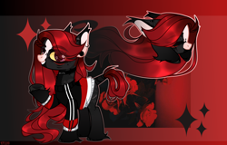 Size: 3984x2546 | Tagged: safe, artist:miioko, imported from derpibooru, oc, oc only, earth pony, pony, abstract background, bust, choker, clothes, duo, ear piercing, earring, earth pony oc, female, grin, jewelry, mare, piercing, smiling, tail, tail wrap