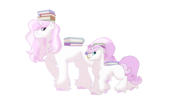 Size: 1280x732 | Tagged: safe, artist:itstechtock, imported from derpibooru, fleur-de-lis, oc, oc:cordon bleu, pony, unicorn, book, colt, foal, male, offspring, parent:fancypants, parent:fleur-de-lis, parents:fancyfleur, simple background, transparent background