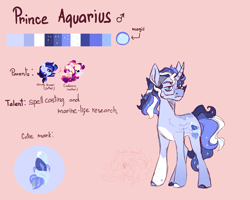 Size: 3000x2400 | Tagged: safe, artist:orphicswanart, imported from derpibooru, oc, oc:aquarius, unicorn, alternate universe, au:chaoticverse, offspring, parent:princess cadance, parent:shining armor, parents:shiningcadance, solo