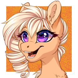 Size: 750x750 | Tagged: safe, artist:silkensaddle, imported from derpibooru, oc, oc only, oc:honeymead, pegasus, pony, bust, solo