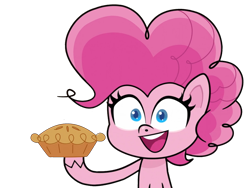 Size: 2279x1714 | Tagged: safe, edit, edited screencap, imported from derpibooru, screencap, pinkie pie, earth pony, pony, my little pony: pony life, potion mystery, background removed, food, not a vector, pie, simple background, transparent background