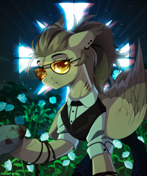 Size: 2000x2399 | Tagged: safe, artist:redchetgreen, imported from derpibooru, oc, oc only, oc:dima, pegasus, pony, clothes, far cry 5, high res, pegasus oc, solo, video game crossover