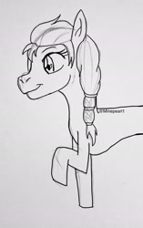 Size: 1286x2048 | Tagged: safe, artist:minepearl1, imported from derpibooru, sunny starscout, earth pony, pony, g5, sketch, solo, traditional art