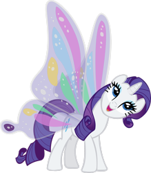 Size: 2290x2618 | Tagged: safe, artist:triox404, imported from derpibooru, rarity, pony, unicorn, season 1, sonic rainboom (episode), butterfly wings, female, high res, mare, open mouth, simple background, solo, transparent background, vector, wings