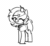 Size: 558x509 | Tagged: safe, artist:plunger, oc, oc only, oc:filly anon, earth pony, pony, animated, dancing, earth pony oc, egg, egg (food), eyes closed, female, filly, food, gif, happy, monochrome, neckerchief, simple background, smiling, solo, spinning, standing, trotting, trotting in place, underhoof, white background