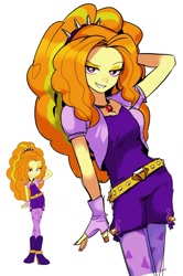 Size: 1055x1593 | Tagged: safe, artist:ceitama, imported from derpibooru, adagio dazzle, equestria girls, gem, simple background, siren gem, solo, white background