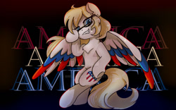 Size: 1280x800 | Tagged: safe, artist:brella, imported from derpibooru, pony, deviantart watermark, nation ponies, obtrusive watermark, ponified, solo, united states, watermark