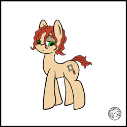 Size: 1024x1024 | Tagged: safe, artist:dice-warwick, imported from derpibooru, oc, oc only, oc:plasma cutter, earth pony, pony, fallout equestria, female, mare, simple background, solo, transparent background