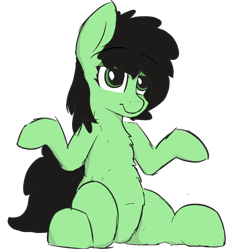 Size: 1026x1026 | Tagged: safe, artist:coffeeponee, imported from derpibooru, oc, oc only, oc:filly anon, female, filly, foal, mare, png, shrug, simple background, sitting, solo, transparent background, unamused