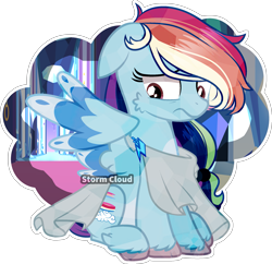 Size: 2405x2325 | Tagged: safe, artist:stormcloud-yt, imported from derpibooru, oc, oc only, pegasus, pony, base used, clothes, female, floppy ears, frown, mare, offspring, parent:rainbow dash, parent:soarin', parents:soarindash, pegasus oc, simple background, transparent background, unshorn fetlocks