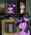 Size: 597x673 | Tagged: safe, artist:to_fat_to_fly, imported from derpibooru, spike, twilight sparkle, dragon, pony, comic, computer, coraline, dialogue, drawthread, female, floppy ears, male, mare, parody