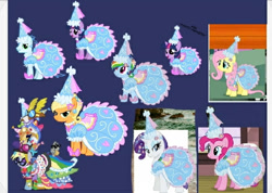 Size: 560x398 | Tagged: safe, artist:darlycatmake, imported from derpibooru, applejack, derpy hooves, fluttershy, pinkie pie, rainbow dash, rarity, smarty pants, soarin', twilight sparkle, earth pony, pegasus, pony, unicorn, look before you sleep, applejack also dresses in style, clothes, crossdressing, cute, dashabetes, dress, dressup, embarrassed, female, froufrou glittery lacy outfit, gala dress, happy, jackabetes, looking at each other, looking at someone, looking at you, male, mare, princess applejack, princess derpy, princess fluttershy, princess pinkie pie, princess rainbow dash, princess rarity, rainbow dash always dresses in style, raribetes, shipping, smiling, smiling at you, smirk, stallion, sunglasses, twiabetes, unicorn twilight, younger