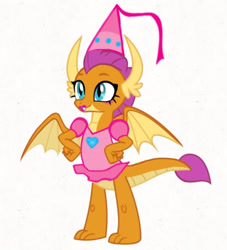 Size: 720x794 | Tagged: safe, artist:darlycatmake, imported from derpibooru, smolder, dragon, adorasexy, adorkable, clothes, cute, dork, dragon tail, dragon wings, dragoness, dress, dressup, female, girly, happy, hennin, highlights, jewelry, lips, lipstick, makeup, pretty, princess, princess smolder, proud, sexy, simple background, skirt, smiling, smolderbetes, solo, tail, white background, wide eyes, wings