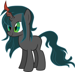Size: 7827x7554 | Tagged: safe, artist:shootingstarsentry, imported from derpibooru, oc, oc:nightshade (digimonlover101), changepony, hybrid, absurd resolution, female, interspecies offspring, offspring, parent:king sombra, parent:queen chrysalis, parents:chrysombra, simple background, solo, transparent background, vector