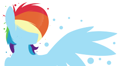Size: 5500x3000 | Tagged: safe, artist:dacaoo, imported from derpibooru, rainbow dash, pegasus, pony, absurd resolution, female, minimalist, modern art, simple background, solo, transparent background
