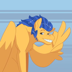 Size: 2700x2700 | Tagged: safe, artist:daotterguy, imported from derpibooru, flash sentry, pegasus, male, solo, stallion