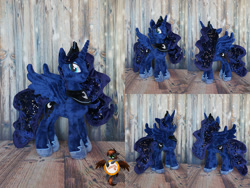 Size: 1328x1000 | Tagged: safe, artist:essorille, imported from derpibooru, princess luna, pony, irl, photo, plushie, solo