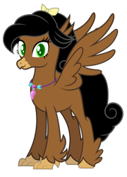 Size: 2020x2812 | Tagged: safe, artist:andrevus, imported from derpibooru, oc, oc only, oc:chestnut cake, classical hippogriff, hippogriff, hippogriffied, simple background, solo, species swap, transparent background