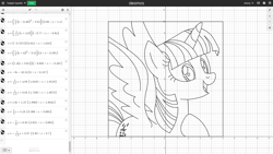 Size: 1920x1080 | Tagged: safe, imported from derpibooru, twilight sparkle, alicorn, calculator, desmos, female, graphing calculator, mare, math, photo, solo, twilight sparkle (alicorn)