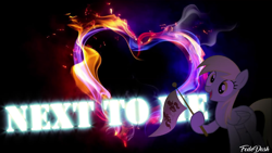 Size: 1366x768 | Tagged: safe, artist:fededash, imported from derpibooru, derpy hooves, effects, glowing, music, neon, pmv