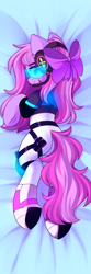 Size: 1000x3000 | Tagged: safe, artist:airiniblock, imported from derpibooru, oc, oc only, oc:lillybit, earth pony, pony, body pillow, body pillow design, butt, clothes, plot, rcf community, solo