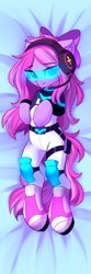 Size: 1000x3000 | Tagged: safe, artist:airiniblock, imported from derpibooru, oc, oc only, oc:lillybit, earth pony, pony, body pillow, body pillow design, clothes, rcf community, solo