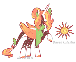 Size: 2293x1867 | Tagged: safe, artist:lilywolfpie, imported from derpibooru, princess celestia, pony, alternate design, simple background, solo, transparent background