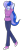 Size: 1029x2201 | Tagged: safe, alternate version, artist:batipin, imported from derpibooru, princess luna, equestria girls, arm behind head, female, one eye closed, simple background, solo, transparent background, vice principal luna