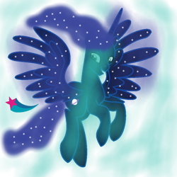 Size: 800x800 | Tagged: safe, artist:x9, imported from derpibooru, oc, oc only, oc:宇宙星河, alicorn, alicorn oc, horn, simple background, solo, transparent background, wings