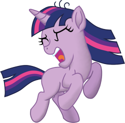 Size: 749x736 | Tagged: safe, artist:malte279, imported from derpibooru, twilight sparkle, unicorn, winter wrap up, female, filly, filly twilight sparkle, foal, free to use, running, screaming, shading, simple background, solo, terrified, transparent background, unicorn twilight, younger